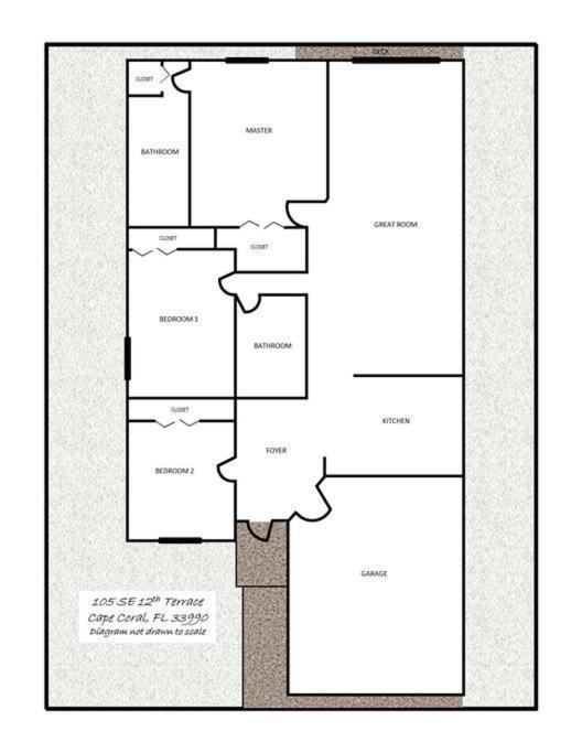 Debbie'S 3-Bedroom Apartment In A Duplex Кейп-Корал Экстерьер фото